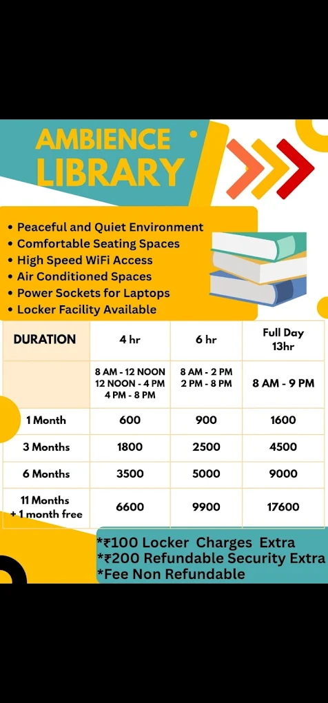 Ambience Library Sector-24 Pocket-2 Rohini