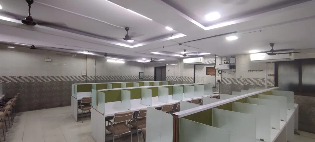 Study desk setup inside Study Room Library, Bhandup West