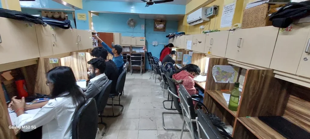 inside view with students are doing their work and study