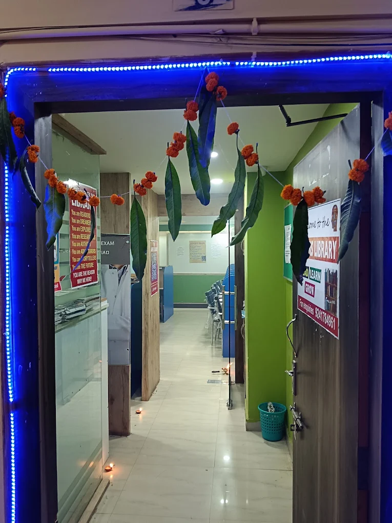 corridor view of the aimers library
