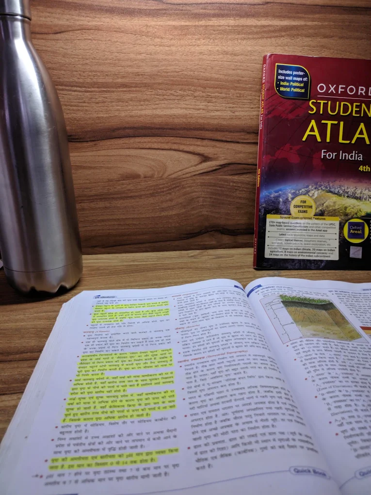 a desk view and a book on the desk in the halcyon reading library